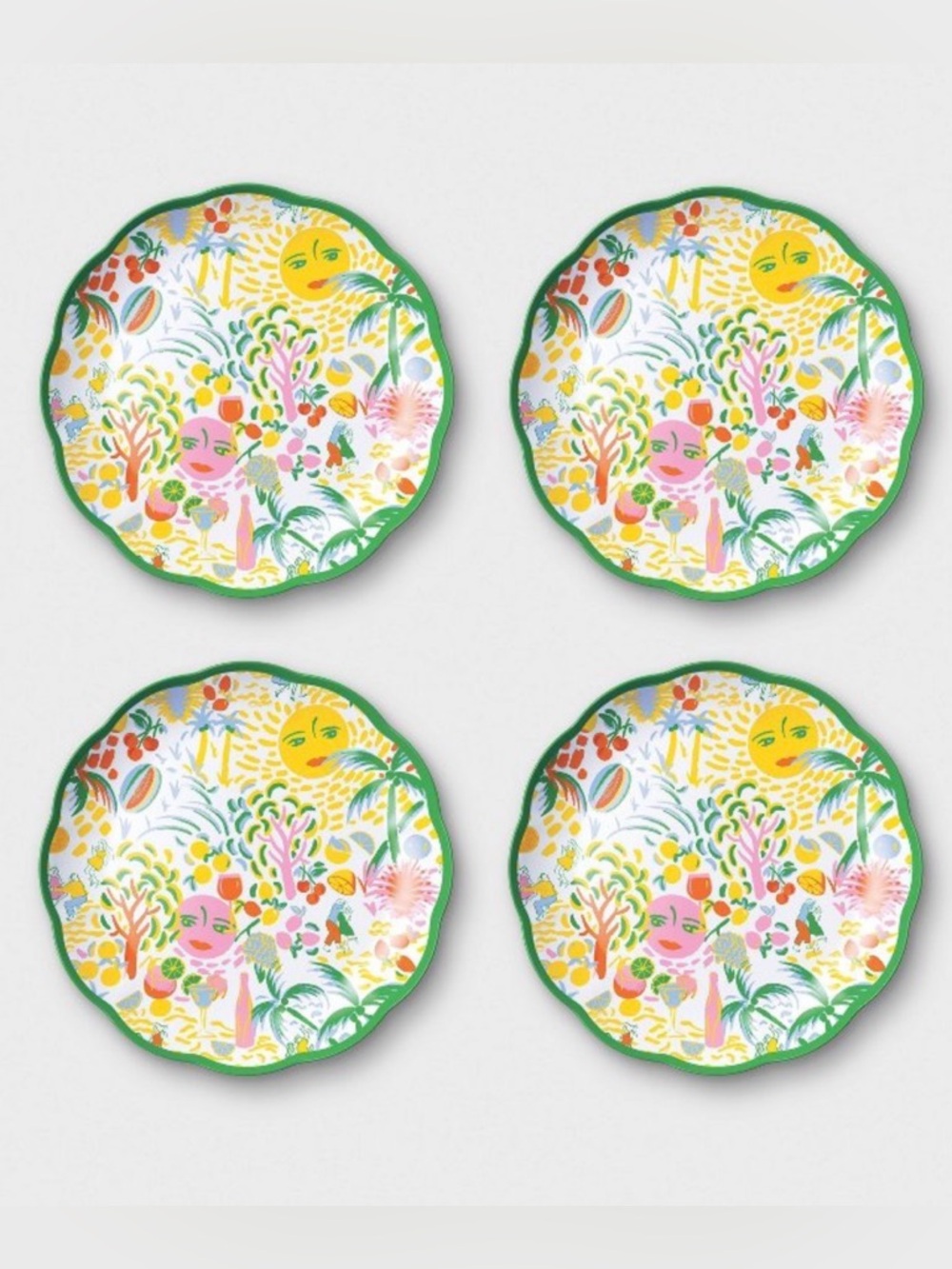 Roller Rabbit x Target Vacation Melamine Dinner Plates - Set of 4
